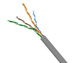 Кабель TWT UTP, серии XL, 4 пары, Кат.5e, PVC, серый, 305 метров, TWT-5EUTP-XL