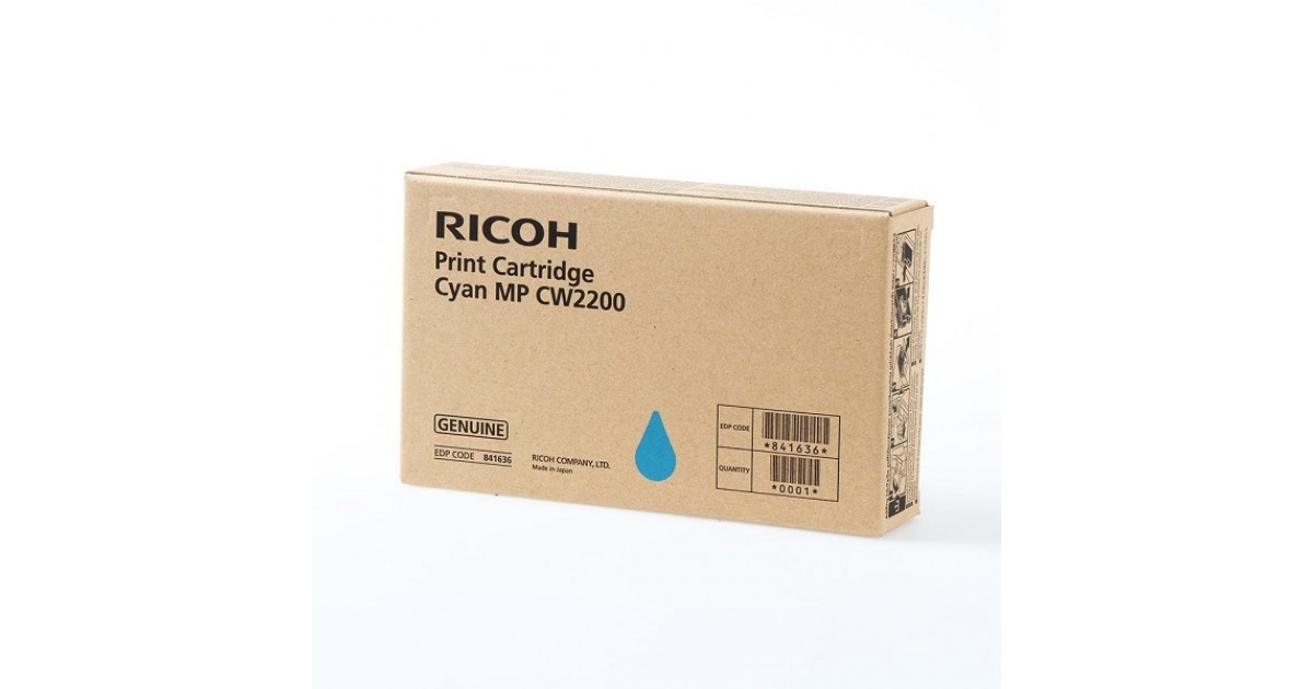 Картридж голубой тип MPCW2200  для Ricoh MPCW2200/2201SP (100мл,440стр А1) 841636