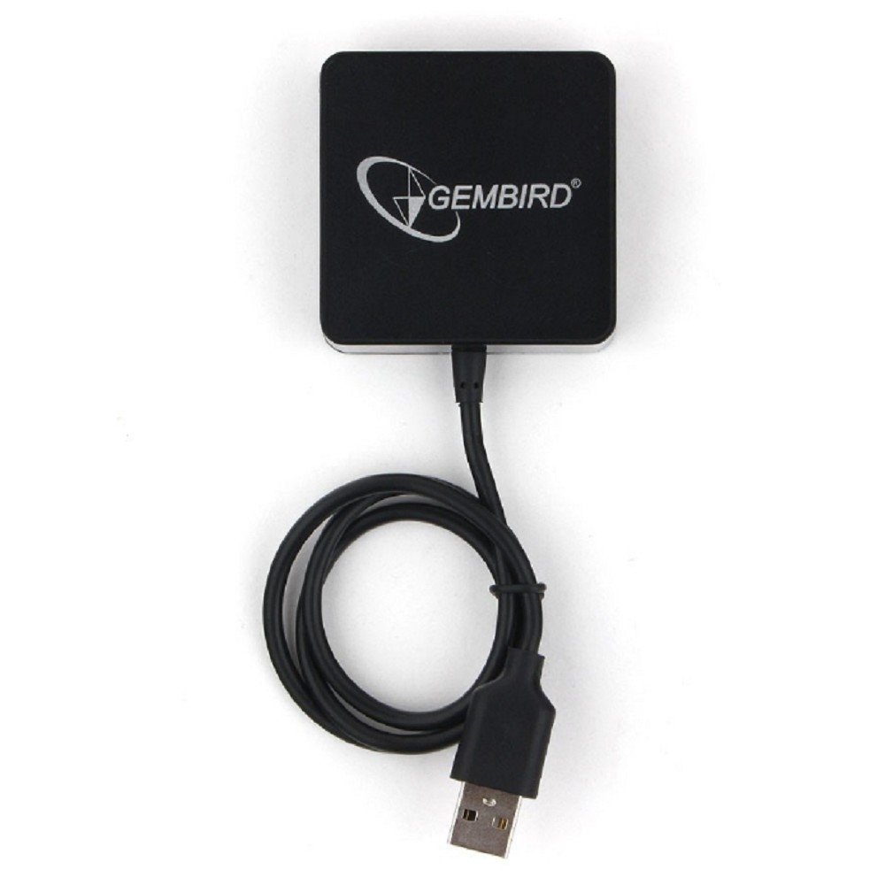Gembird Разветвитель USB3.1 4xUSB, с доп.питанием (порт Type-C), кабель Type-C 19см, черный, коробка (UHB-C424)