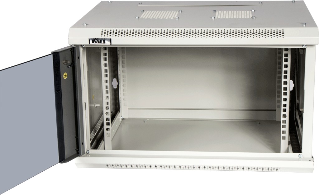 Шкаф Шкаф настенный серии Pro, 22U 600x600, стеклянная дверь, TWT-CBWPG-22U-6x6-GY