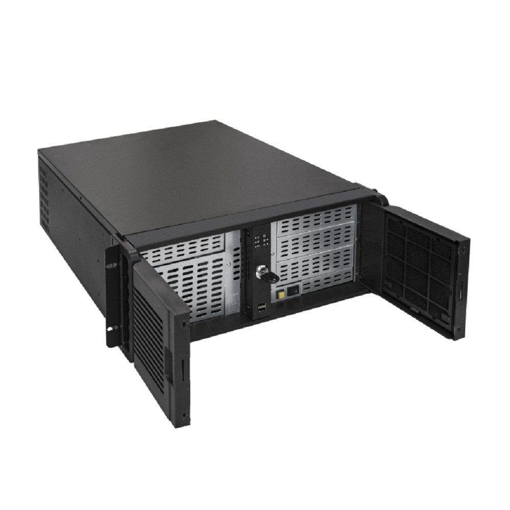 Exegate EX254720RUS Серверный корпус Exegate Pro 4U4132(S) <RM 19", высота 4U, глубина 480, без БП, USB> [4U480-15]