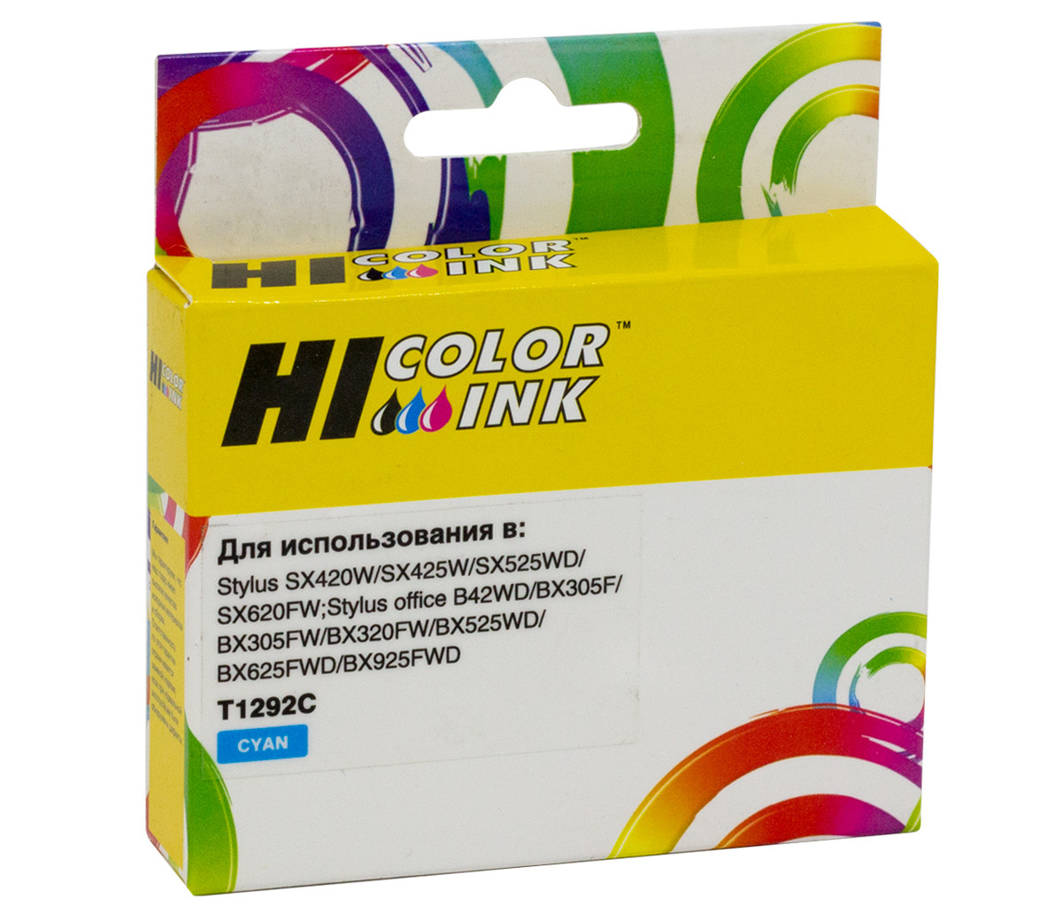 Картридж Hi-Black (HB-T1292) для Epson Stylus SX230/235W/SX420W/SX425W/BX305F, C, T1292C