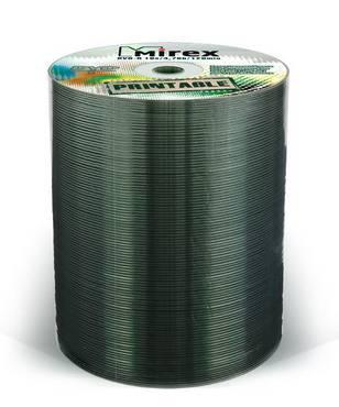 Диск DVD-R Mirex 4.7 Gb, 16x, Shrink (100), Ink Printable (100/500), UL130028A1T