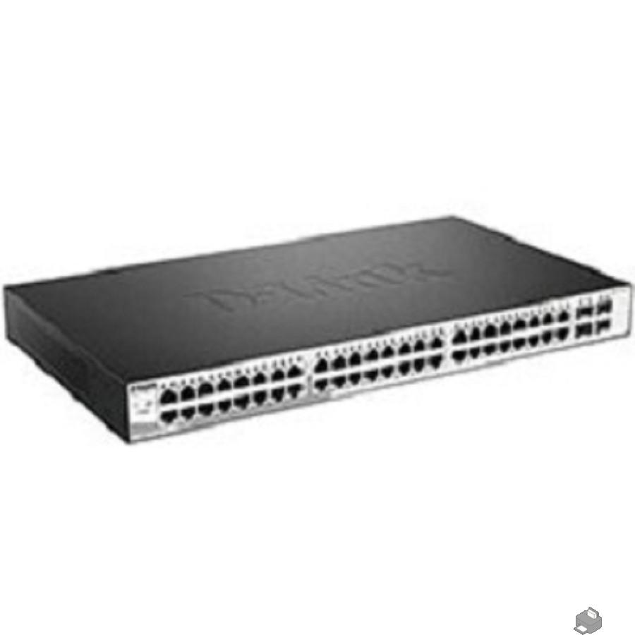 D-Link DGS-1210-52/ME/B1A Управляемый L2 коммутатор, 48x1000Base-T, 4x1000Base-X SFP, AC 220В/DC 12В(с возможностью мониторинга статуса питания коммутатора)