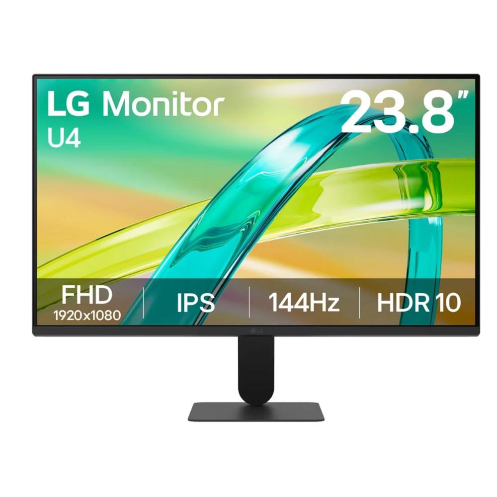 LCD LG 23.8" 24U411B-B черный {IPS 1920x1080 144Hz 5ms 250cd HDMI2.0 Ext}, 24U411B-B.ARUZ