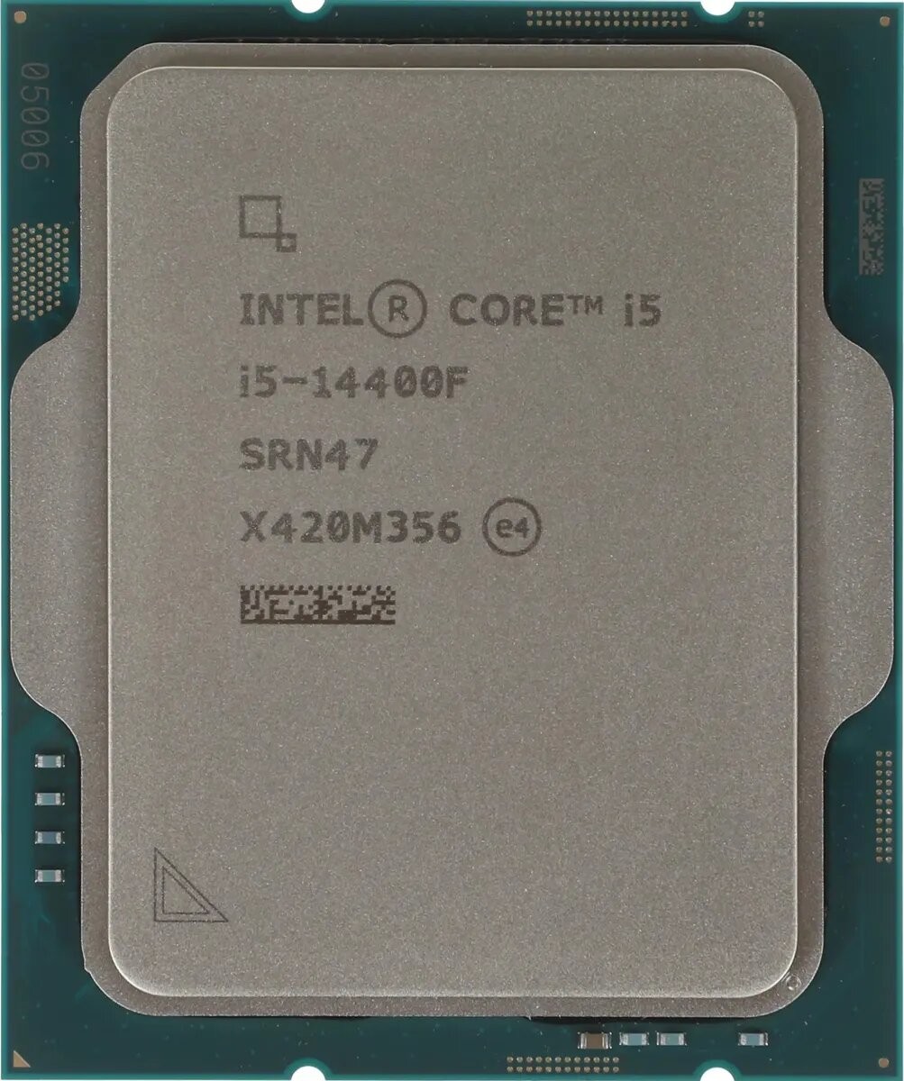 Процессор CPU Intel Core i5-14400F (2.5GHz/20MB/10 cores) LGA1700 OEM,  TDP 65W, max 192Gb DDR4-3200 DDR5-4800, CM8071504821113SRN47, 1 year