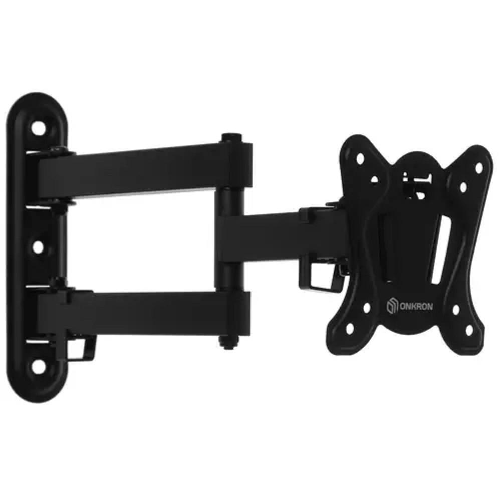 ONKRON NP15 кронштейн для телевизора 10"-32" наклонно-поворотный, чёрный, 4603728441238