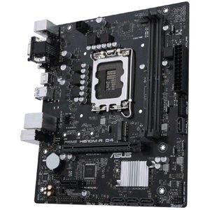 ASUS PRIME H610M-R D4-SI (Socket 1700, mATX, 2xDDR4(64GB), VGA/DVI-D/HDMI 2.1, 1xPCIe 4.0x16/1xPCIe 3.0, 1xLAN, 4xSATA 6Gb/s, 1xM.2, 2xUSB 3.2, 2xUSB 2.0, 2xPS/2)