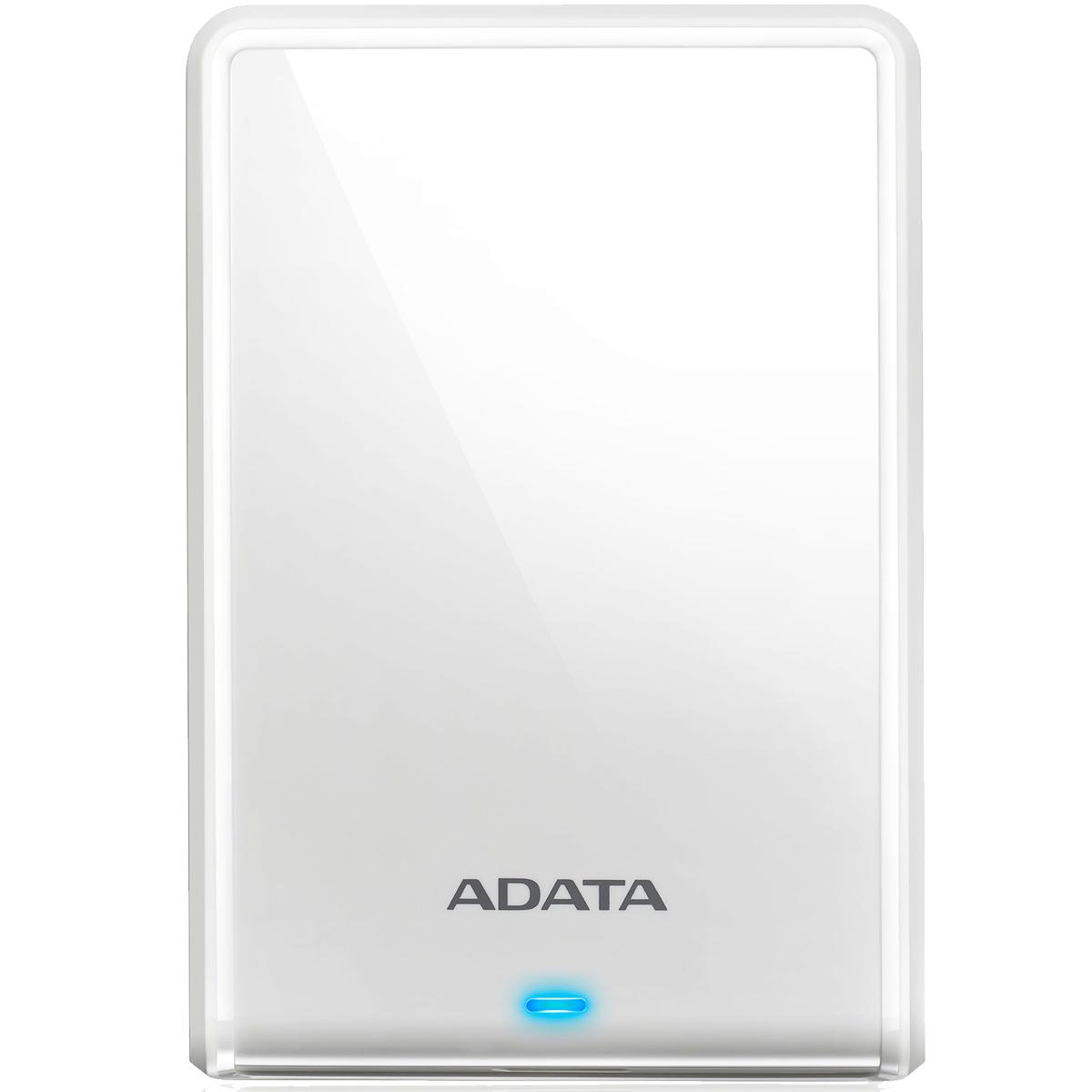 Внешний жесткий диск/ Portable HDD 2TB ADATA HV620S (White), USB 3.2 Gen1, 115x78x11.5mm, 152g /3 года/, AHV620S-2TU31-CWH