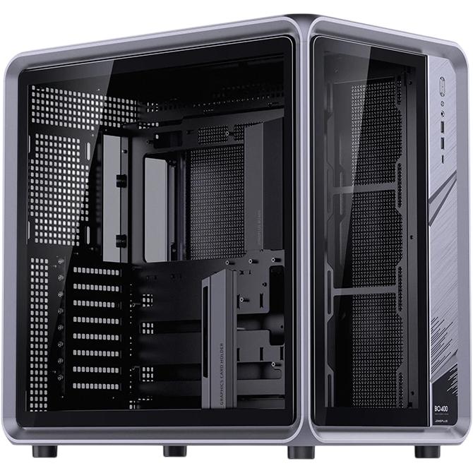 Корпус без блока питания/ Case JONSBO BO400, Midi-Tower, TG, no fan, 2xUSB-A 3.0 + 1xUSB-C 3.2, ATX, mATX, mITX Grey