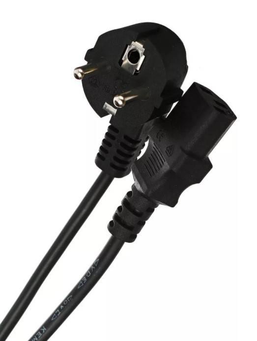 Кабель компьютер-розетка 220V (EURO) <VDE> 3G*0,75mm2 VCOM {CE021-CU} 1,8м, CE021-CU0.75-1.8M