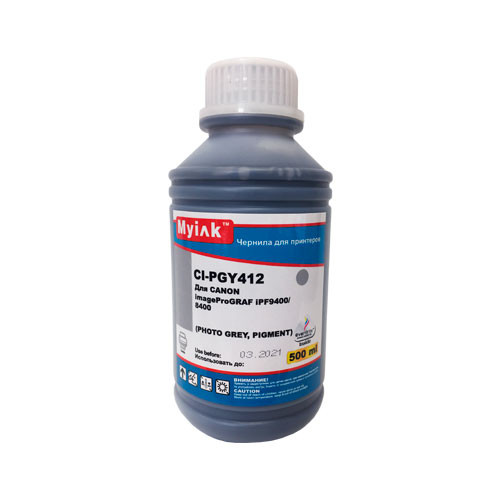 Чернила для CANON (PFI-706PGY) imagePROGRAF iPF9400/9400S/8400/8400S (500мл, photo grey, Pigment) MyInk