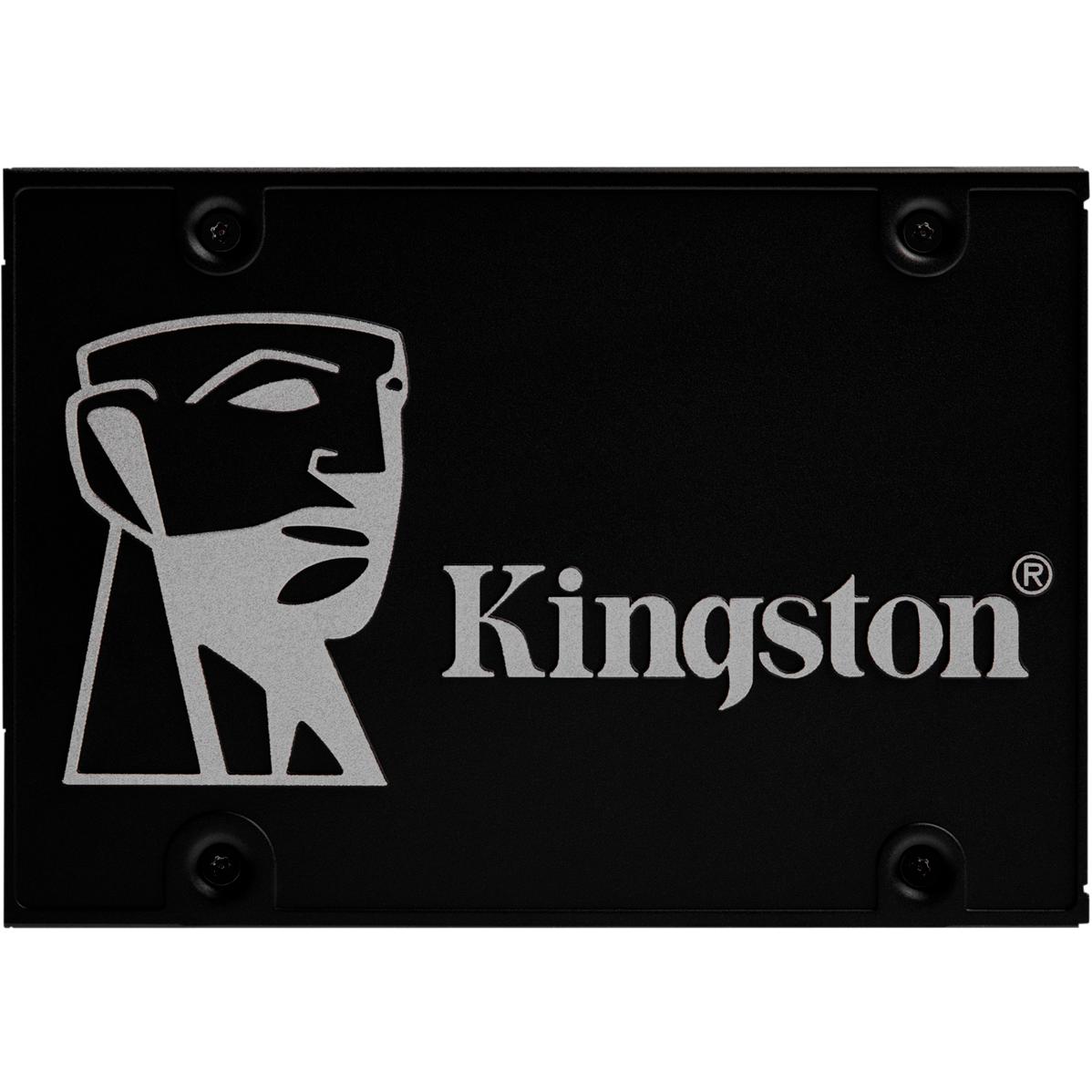 Твердотельный накопитель/ Kingston SSD KC600, 256GB, 2.5" 7mm, SATA3, 3D TLC, R/W 550/500MB/s, IOPs 90 000/80 000, DRAM buffer 256MB, TBW 150, DWPD 0.32 (12 мес), SKC600/256G