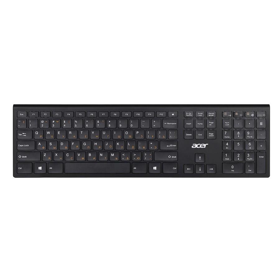 Acer OKR020 [ZL.KBDEE.004] wireless keyboard USB slim Multimedia black  Клавиатура беспроводная