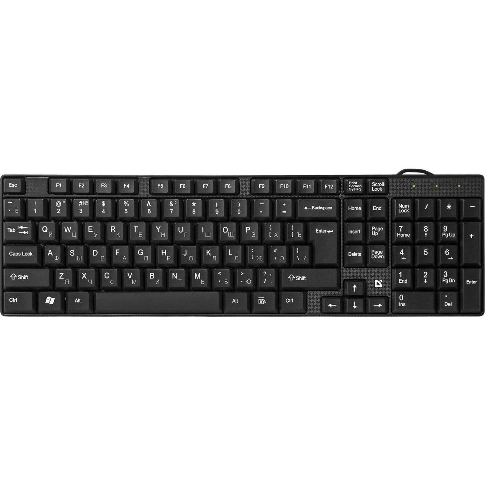Defender Клавиатура  Accent SB-720 Black USB [45720] {Проводная, черная}