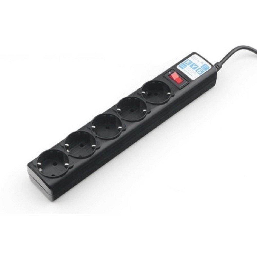 PowerCube Фильтр-удлинитель (SPG5-В2) 1.9 м, , 5 розеток,  д/подкл. к UPS (C14), 10А/2,2кВт, черный