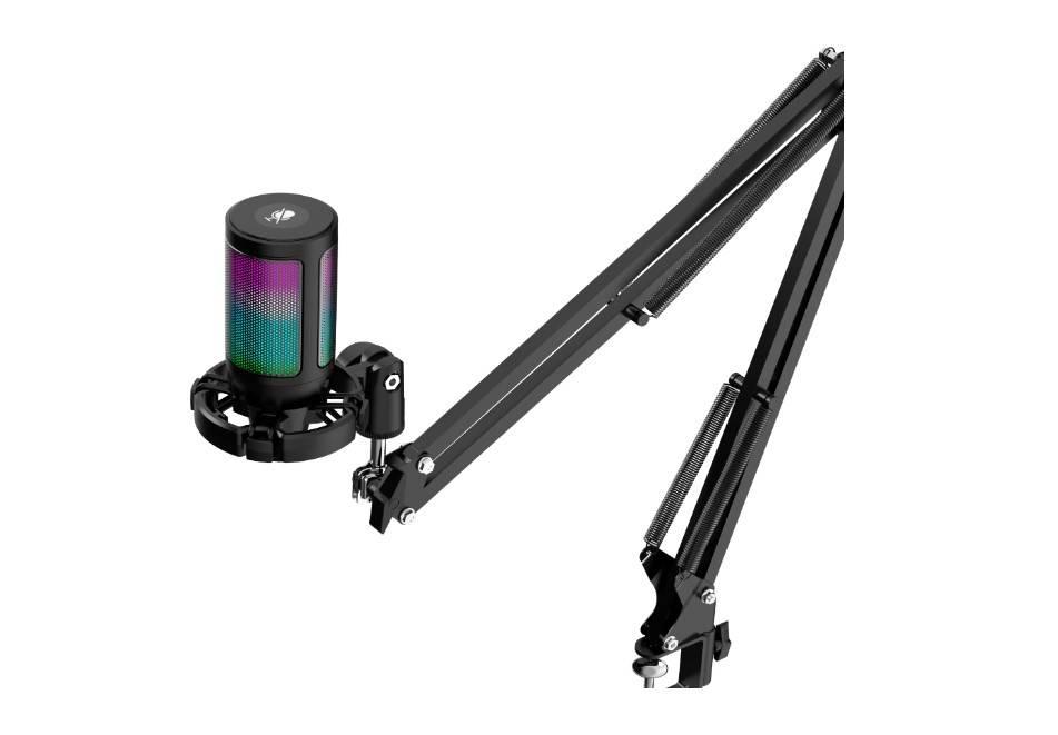 Defender Игровой стрим микрофон Impulse GMC 650 USB, RGB, стойка, провод 1.7 м, 64665