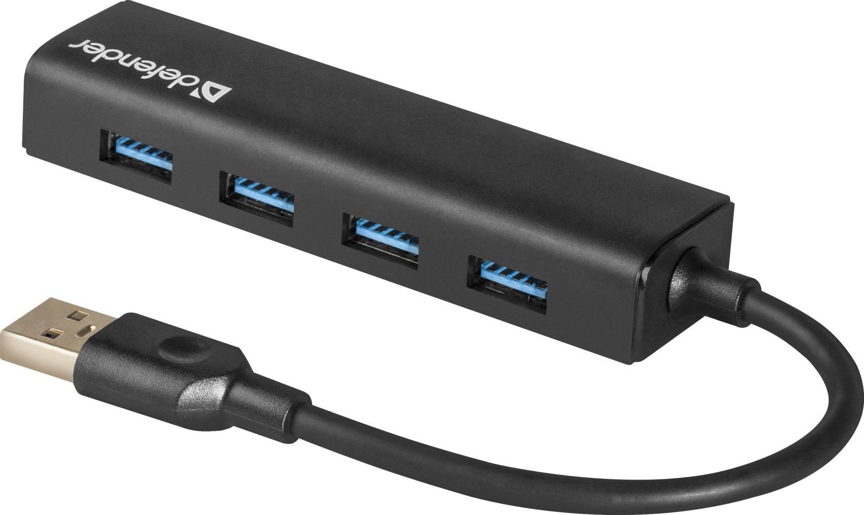 Defender Универсальный USB разветвитель Quadro Express USB3.0, 4 порта, 83204