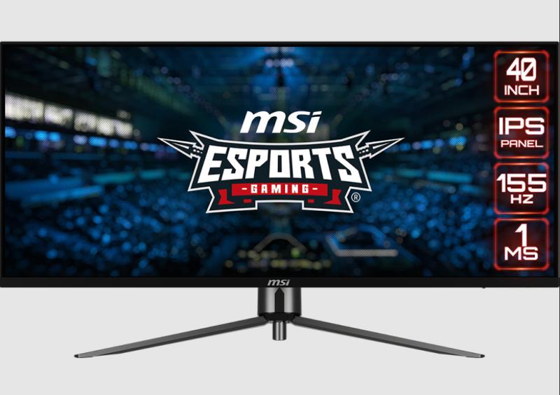 Монитор MSI 40'' MAG401QR, 21:9, IPS, UWQHD, 4ms, 400cd, 155Hz, HDMI, DP, USB, USB-C, HAS, 9S6-3EA54H-016