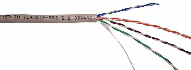 Кабель Кабель TWT UTP, 4 пары, Кат.6, LSZH, белый, 305 метров, TWT-6UTP-LSZH