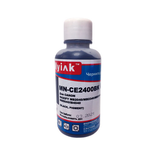 Чернила для CANON PGI-1200, PGI-2400, PGI-2500, PGI-2700, PGI-2800, PGI-2900 (100мл, black, Pigment) CE2400BK EverBrite™ MyInk