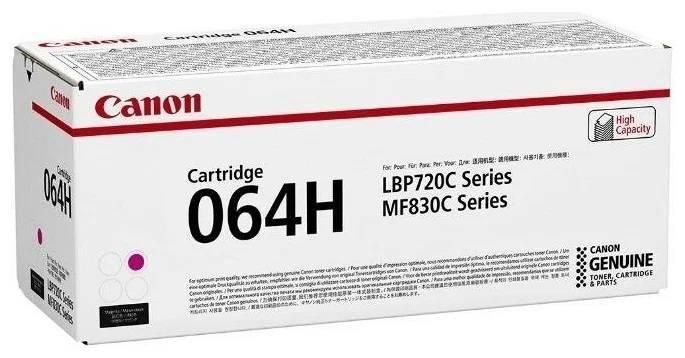 Картридж CANON 064H M пурпурный, увеличенной емкости  10 400 стр, 4934C001
