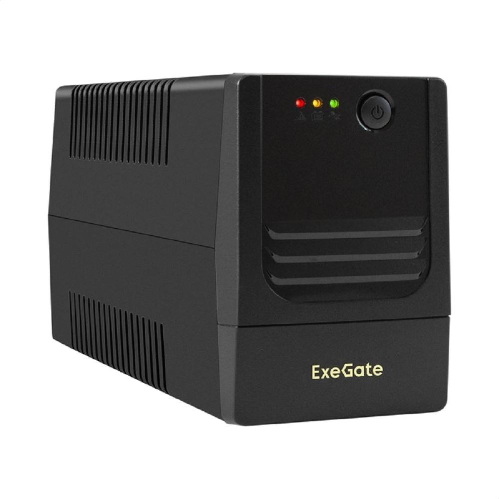 Exegate EX299487RUS ИБП ExeGate Power NB-850.LED.AVR.4C13.USB (850VA/510W, LED, AVR, 4*C13, USB, батарея 12V 9Ah, Black)