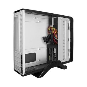 Exegate EX288782RUS Корпус Desktop ExeGate MI-207U-M400 (mini-ITX/mATX, БП M400 с вент. 8см, 2*USB+1*USB3.0, аудио, черный)