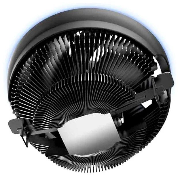 PCCooler E126MB Кулер S775/115X/AM2/2+/AM3/3+/AM4/FM1/FM2/2+ (TDP 92W, вент-р 120мм с PWM, Blue LED FAN, 1000-1800RPM, 26.5dBa) Retail Color Box {48} (111313)