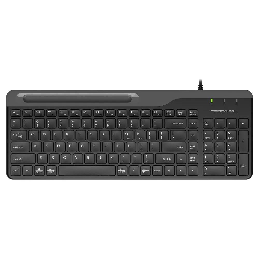 Клавиатура A4Tech Fstyler FK25 черный/серый USB slim [1530215], FK25 BLACK