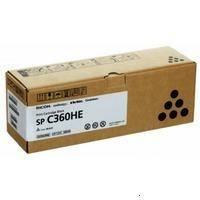 Тонер-картридж тип SP C360HE (7K) черный Ricoh SP C360DNw/SP C360SNw/SP C360SFNw/SP C361SFNw, 408184