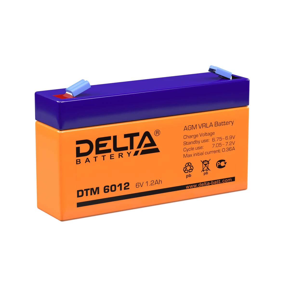 Аккумуляторная батарея DELTA BATTERY DTM 6012, 4614010050014