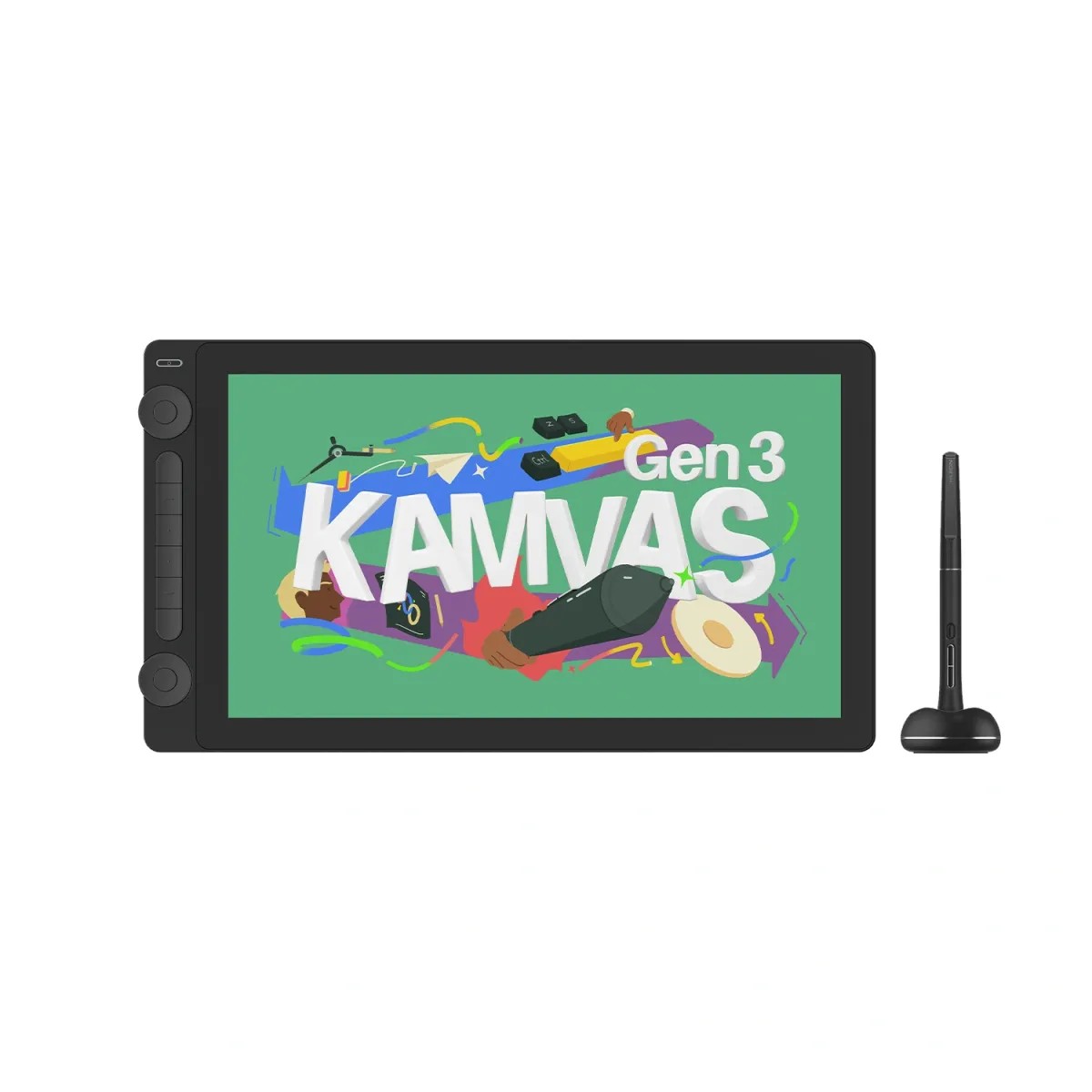 Интерактивный дисплей/ Сенсорный монитор Huion KAMVAS 16 Gen 3 Black