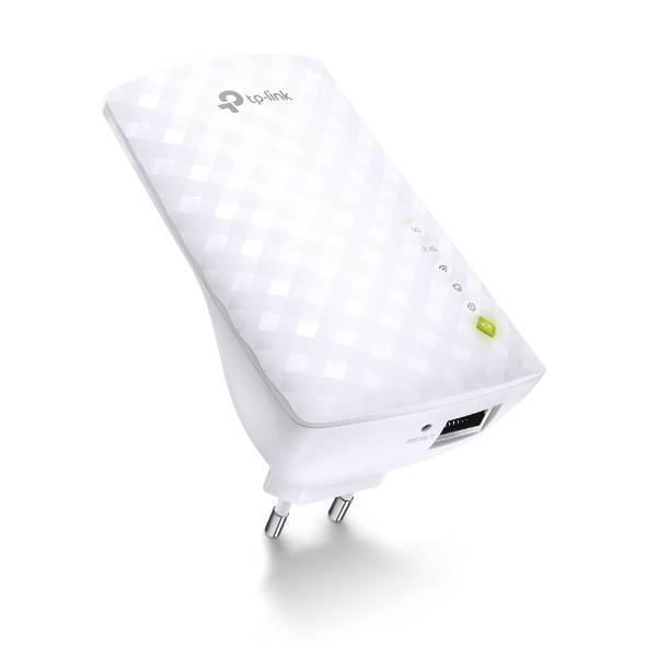 TP-Link RE200 Усилитель Wi-Fi сигнала AC750, до 300 Мбит/с на 2,4 ГГц + до 433 Мбит/с на 5 ГГц, 3 встроенные антенны