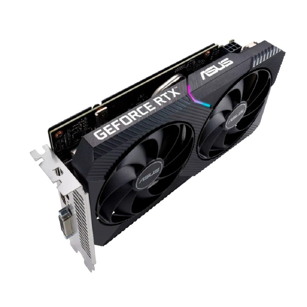 Видеокарта ASUS GeForce RTX3050 Dual V2 OC Edition 8GB GDDR6 128bit DP/DVI/HDMI (DUAL-RTX3050-O8G-V2) RTL