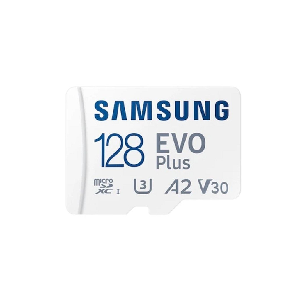 Micro SecureDigital 128GB Samsung Class 10 Evo Plus A2 V30 UHS-I  (R/W  90/160 MB/s) + SD адаптер [MB-MC128SA/APC/KR]