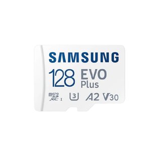 Micro SecureDigital 128GB Samsung Class 10 Evo Plus A2 V30 UHS-I  (R/W  90/160 MB/s) + SD адаптер [MB-MC128SA/APC/KR]