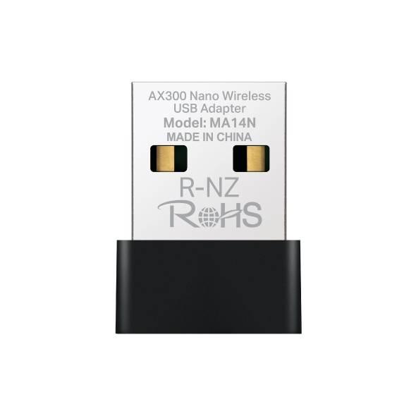 Mercusys MA14N Сверхкомпактный USB-адаптер Wi-Fi AX300