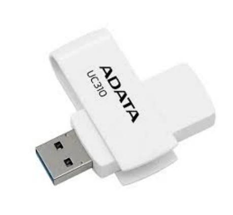 A-DATA Flash Drive 128GB <UC310-128G-RWH> UC310, USB 3.2, белый