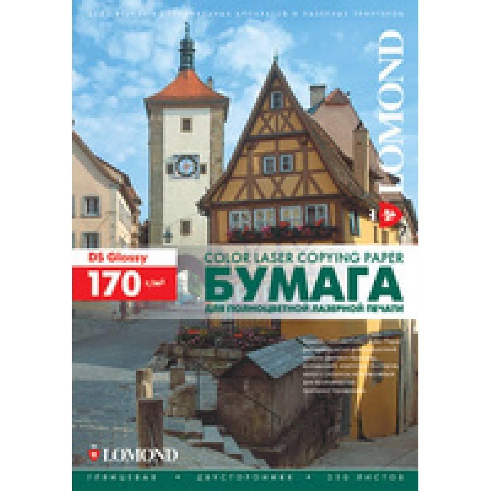 Фотобумага LOMOND Двухсторонняя Глянцевая, для лазерной печати, 170 г/м2, A3/250л., 0310231