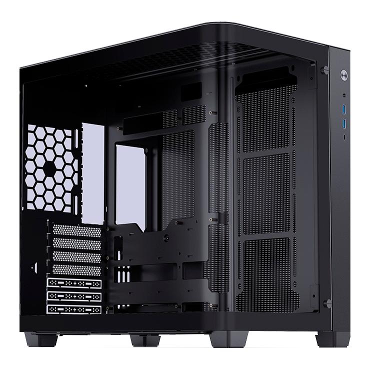 Корпус без блока питания/ Case JONSBO TK-3, Midi-Tower, TG, no fans, 2xUSB-A 3.2 + 1xUSB-C 3.2, ATX, mATX, mITX Black, TK-3 Black