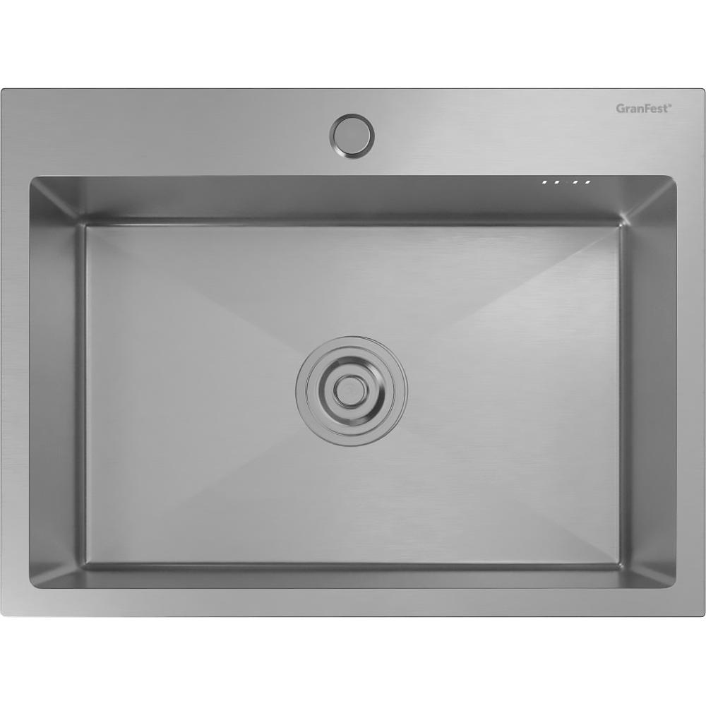 GRANFEST METAL 6045 нержавеющая сталь 1 чаша 550*350*205, монтаж: врезной, материал: нержавеющая сталь, цвет: нержавеющая сталь, METAL 6045 inox