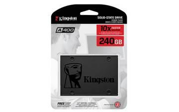 Твердотельный диск 240GB Kingston SSDNow A400, 2.5", SATA III, [R/W - 500/350 MB/s], SA400S37/240G