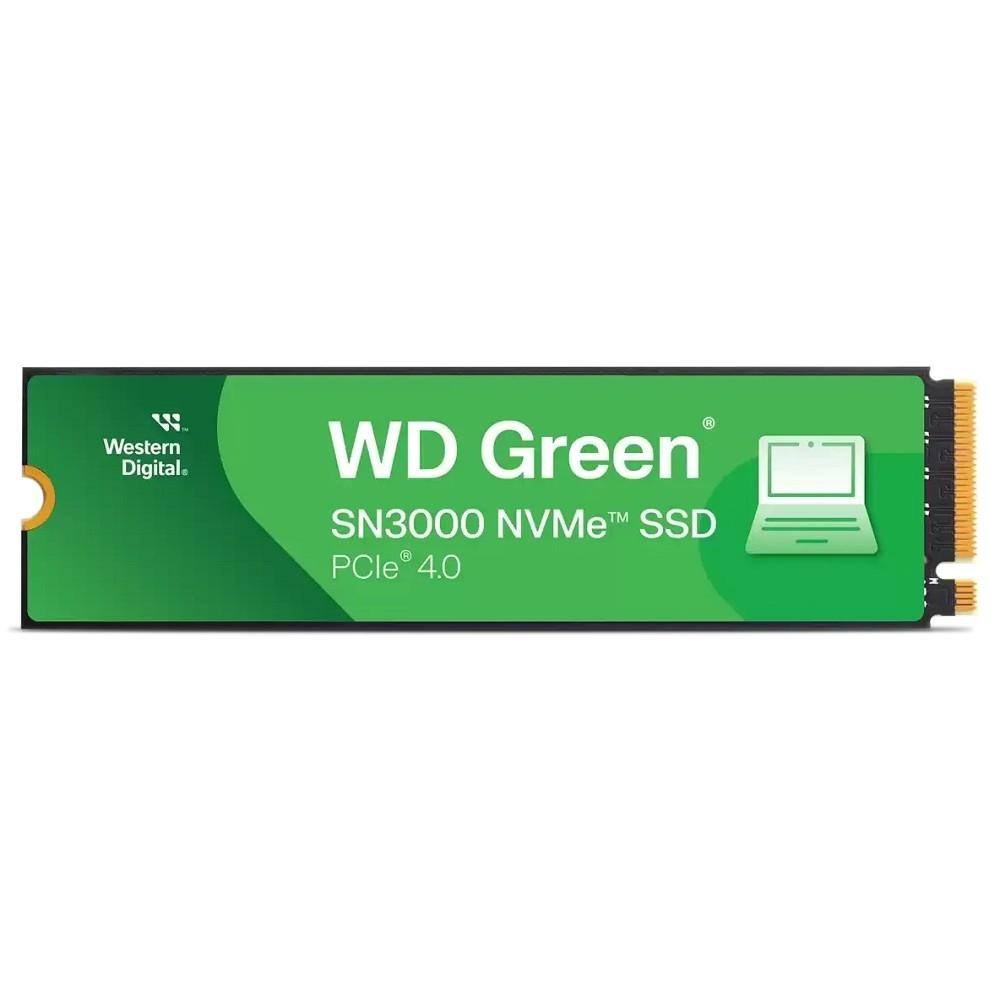 WD SSD 500GB WD Green SN3000, PCI-E 4.0 x4 M.2 2280, [R/W - 5000/4100 MB/s] WDS500G4G0E
