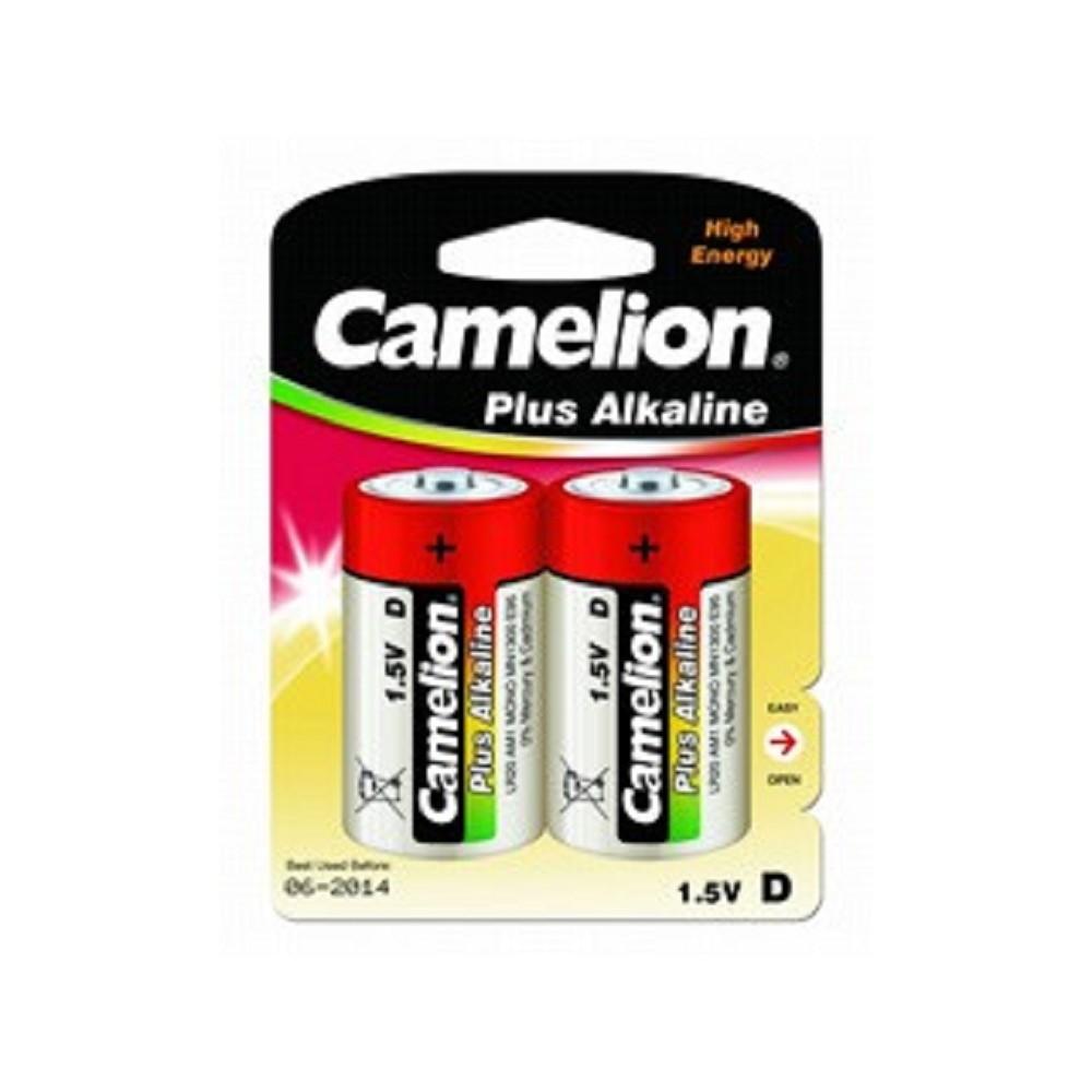 Camelion..LR20 Plus Alkaline BL-2 (LR20-BP2, батарейка,1.5В)  (2 шт. в уп-ке), 1654