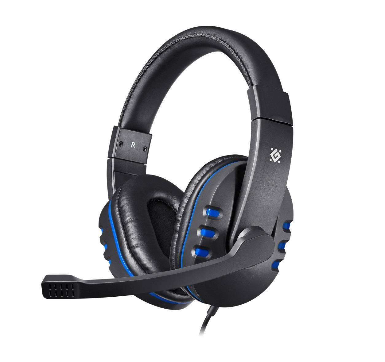 Defender Игровая гарнитура Warhead G-160 черный+синий, кабель 2,5 м., 64118
