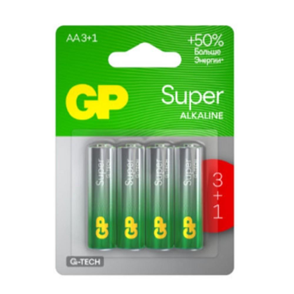 GP 15AA213/1-2CRSBC4 40/320 Super Alkaline G-Tech (4 шт. в уп-ке), 4891199226298