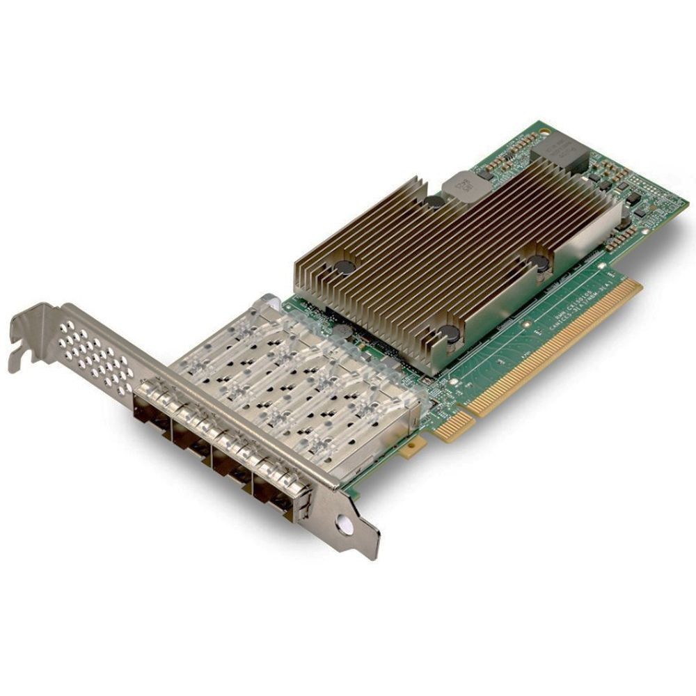 Broadcom BCM957504-P425G Quad-Port 25 Gb/s SFP28 Ethernet PCI Express 4.0 x16 Network Interface Card
