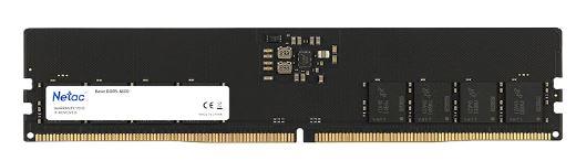 Оперативная память Netac Basic DIMM 16GB DDR5-4800 (PC5-38400) C40 40-40-40-77 1.1V Memory module, NTBSD5P48SP-16