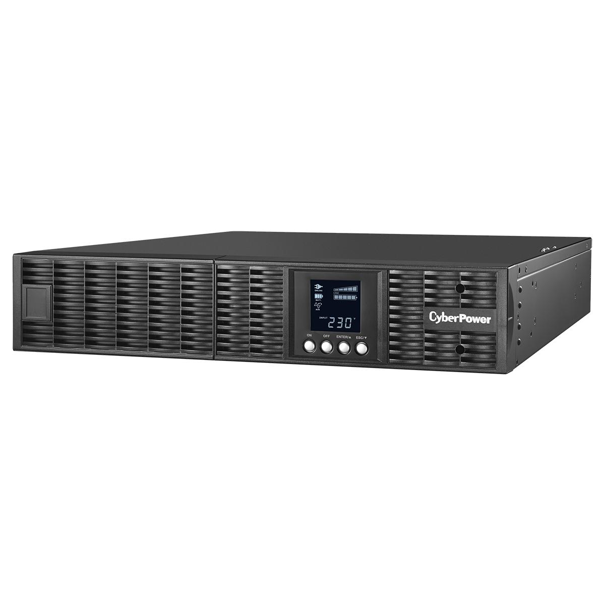 ИБП CyberPower OLS3000ERT2U, Rackmount, Online, 3000VA/2700W, 8 IEC-320 С13, 1 IEC C19 розеток, USB&Serial, RJ11/RJ45, SNMPslot, LCD дисплей, Black, 0.5х0.8х0.2м., 35кг./ UPS Online CyberPower OLS3000ERT2U 3000VA/2700W USB/RS-232/EPO/SNMPslot/RJ11/45/ВБМ (8 IEC С13, 1 IEC C19)